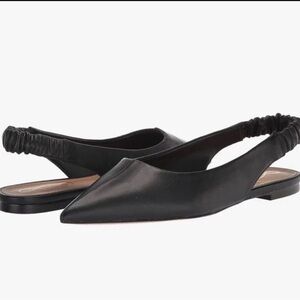 Sam Edelman Black Pointed Slingback Flats